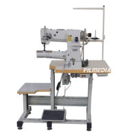Machine à coudre à double aiguille à bras court
