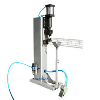 Filter Cage Pneumatic Bottom Cap Crimper